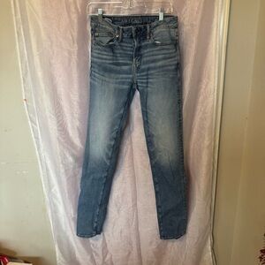 American Eagle Outfitters Blue Straight Leg Jeans